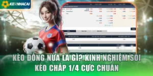 Kèo Đồng Nửa Là Gì? Kinh Nghiệm Soi Kèo Chấp ¼ Cực Chuẩn