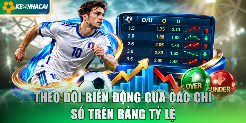 Theo dõi biến động của các chỉ số trên bảng tỷ lệ