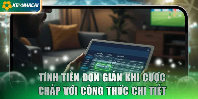 Tính tiền đơn giản khi cược chấp với công thức chi tiết